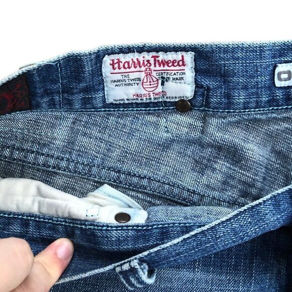 RARE Harris Tweed X Evisu Embroidered Jeans Size 36 - Picture 16 of 16